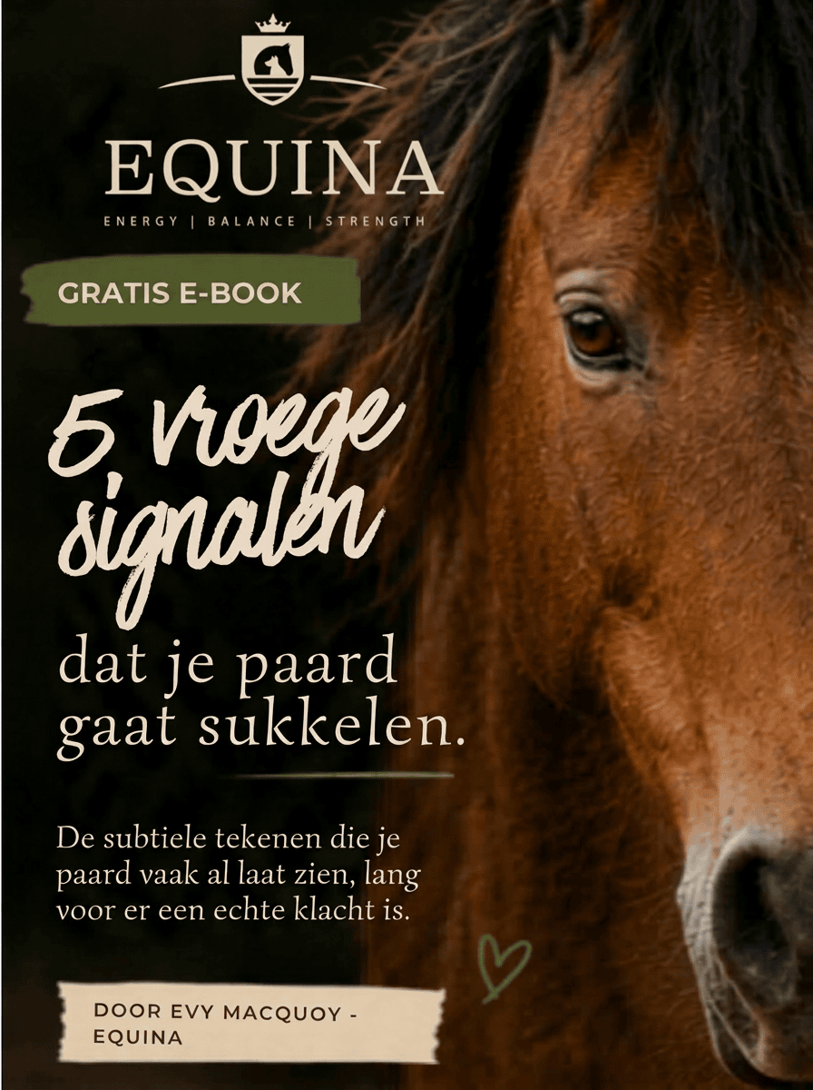 Gratis e-book van Equina: 5 vroege signalen dat je paard gaat sukkelen