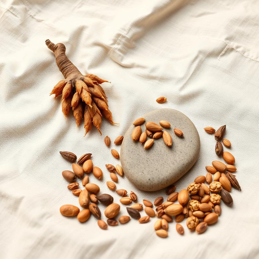 Ashwagandha-wortel en zaden, grounding ingrediënten voor innerlijke balans